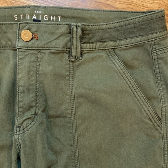 NWT Womens White House black market the straight crop pant olive green - Picture 7 of 14